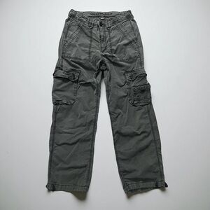American Eagle Outfitters Charcoal Cargo Pants Women Sz 6 Short